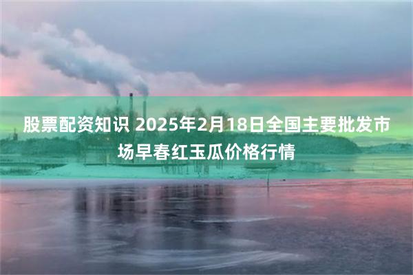 股票配资知识 2025年2月18日全国主要批发市场早春红玉瓜价格行情