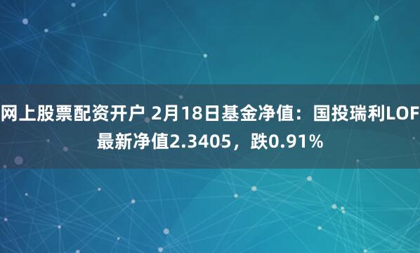 网上股票配资开户 2月18日基金净值：国投瑞利LOF最新净值2.3405，跌0.91%